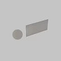Spherical Component On Gray Marble Wall With Illuminated Lighting Strip