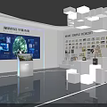 China Geological Survey Exhibition Hall Interior Design With Display Walls Shelves And Modern Lighting