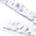 Natural Snow Piles With Irregular Shapes In Winter Landscape Scene
