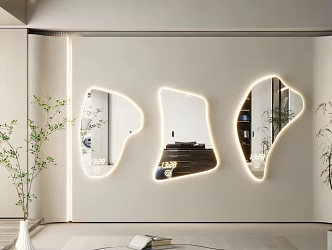 modern mirror floor mirror vanity mirror vertical mirror decorative mirror art mirror shaped mirror luminous mirror 3d model