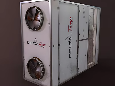 DELTA Temp Industrial Equipment Featuring Metal Casing Dual Fan Vents And Enclosed Structure 3d model