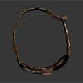 Vintage Protective Goggles With Metal Frame Transparent Lenses And Leather Strap