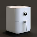 Modern White Air Fryer Kitchen Appliance With User Friendly Design And Multiple Angles