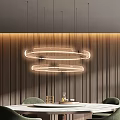 Modern Restaurant Interior With Round Dining Table Green Chairs Pendant Lights And Wooden Walls