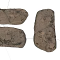 Natural Stone and Wood Pieces with Textured Surfaces for Home Decor