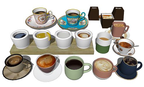 Modern coffee cup 3d model