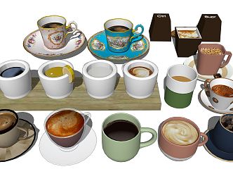 Modern coffee cup 3d model