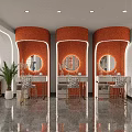 Stylish Beauty Salon Interior Design With Modern Chairs Mirrors Shelves And Warm Lighting