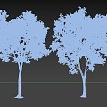 Landscape Tree Street Tree Park Tree Bifurcation Tree 3d model