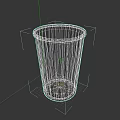 Modern Brown Ribbed Cup With White Rim And Textured Exterior Design
