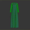 Elegant Blue Long Dress With Long Sleeves And Simple Classic Design