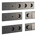 Intelligent switch socket panel set 3d model