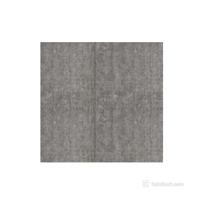 Gray Textured Square Carpet with Woven Design Ideal for Living Room Home Decor 3d model 