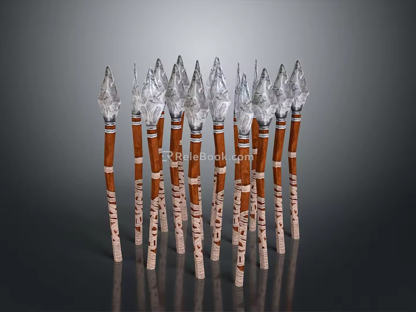 Spear Ancient Weapon Cold Weapon Medieval Item Medieval Weapon Sword Axe 3d model