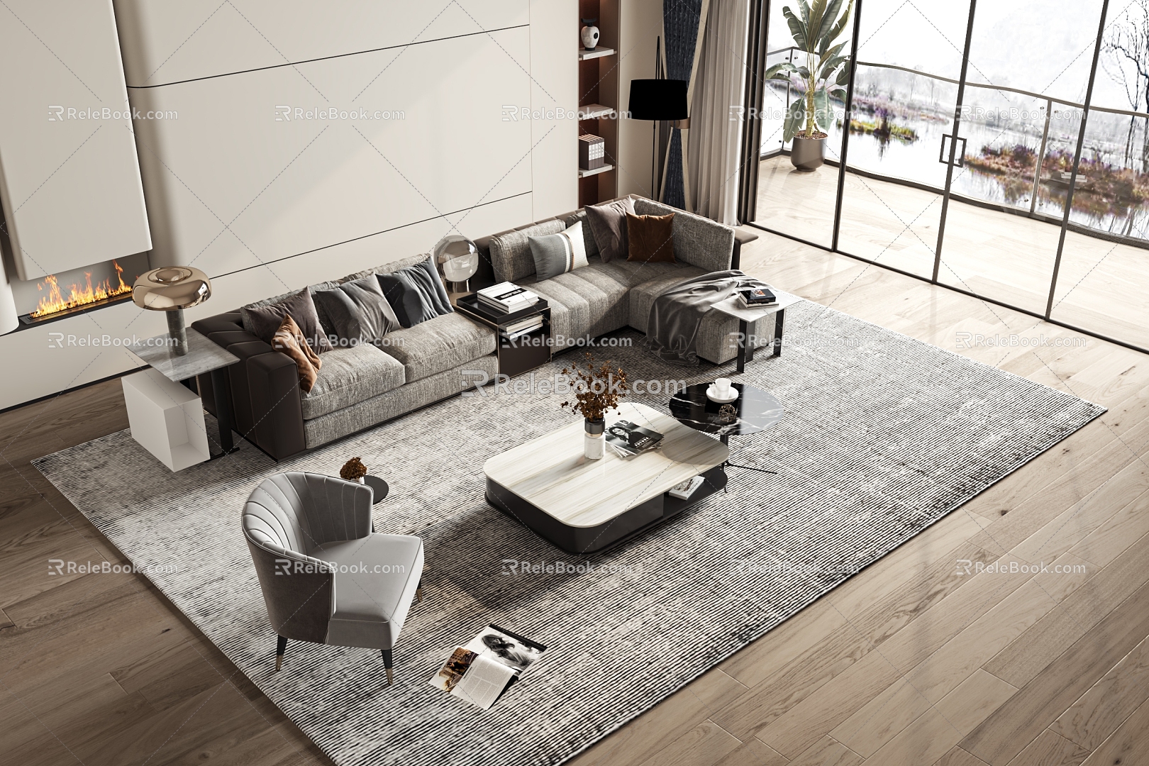 Style Sofa 3d model