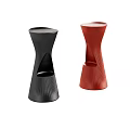 Modern Black and Red Bar Stools with Unique Sleek Design and Contemporary Style
