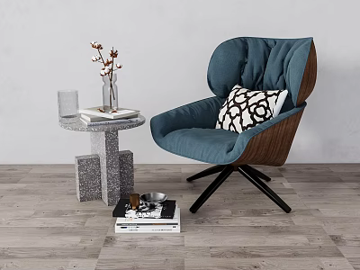 Modern Single Sofa Leisure Chair 3d model