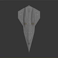 Futuristic Blue Sci Fi Aircraft With Sleek Aerodynamic Design And Metallic Finish