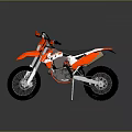 Red and White Dirt Motorcycle With Sporty Design Black Seat And Silver Exhaust