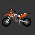 Motorcycle Two Wheels Motocross Motorcycle Road Race Motorcycle 3d model