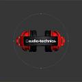 Red And Black Over ear Headphones With Comfortable Ear Cushions And Wired Design