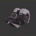Futuristic Motorcycle With Streamlined Design Black And White Color And Sleek Aerodynamic Body
