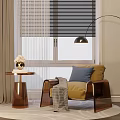 Yellow Single Sofa With Blue Cushion Grey Throw Near Table By Window Blinds Floor Lamp
