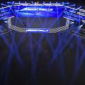 Modern High Tech Stage With Blue Lighting And Large Screens 3d model