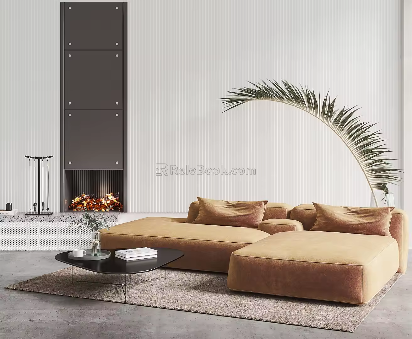 Modern Multiplayer Sofa Lazy Sofa 3d model