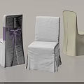 Assorted Dining Chair Covers With White Beige And Purple Bow Designs