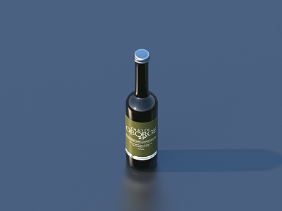 glass bottle wine bottle soy sauce vinegar seasoning bottle 3d model