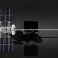 Advanced Modular Spacecraft With Solar Panels Antenna And Propulsion Modules