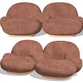 Modern double sofa 3d model