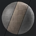 Building Components Display Segmented Sphere Design With Gray And Brown Textures