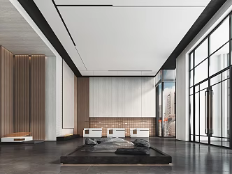 Modern Hall Reception Front Hall 3d model