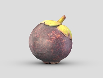 Mangosteen low poly mangosteen cartoon mangosteen cartoon fruit low poly fruit 3d model