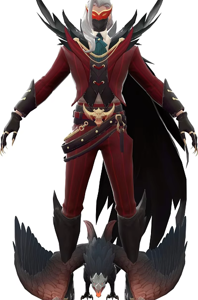 Fantasy Game Character In Red Uniform With Black Accessories 3d model Fantasy Game Character In Red Uniform With Black Accessories 3d model