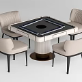 Modern Mahjong Table and Chair Mahjong Table Mahjong Machine Hemp Chess and Card Table 3d model