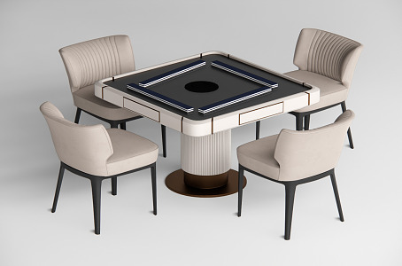 Modern Mahjong Table and Chair Mahjong Table Mahjong Machine Hemp Chess and Card Table 3d model