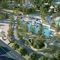 Modern Park View Lake View Square View Sports Field Camping 3d model