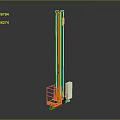 Yellow Vertical Mast Lift Equipment With Elevated Platform For Industrial Use