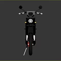 Modern Electric Motorcycle With Sleek Black Gray Design And Red Brake Calipers