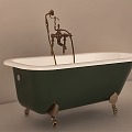 Vintage Bathtub Metal Bathtub 3d model