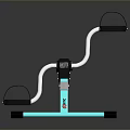Kettler Stationary Bike With Teal Frame Black Accents And Control Panel