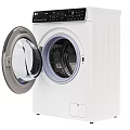 Two Front Load LG Washing Machines With Open Door Control Panel And Time 3d model