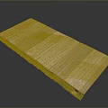 Light Colored Wooden Planks Platform With Green Base Structure Surface 3d model