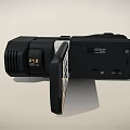 JVC Digital Camcorder With Black Design And LCD Screen 3d model
