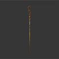 Elegant Hairpin with Intricate Carved Design and Decorative Gemstone for Daily Fashion Styling