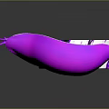 Modern Purple Furniture Design With Unique Hat Shaped Top And Circular Base
