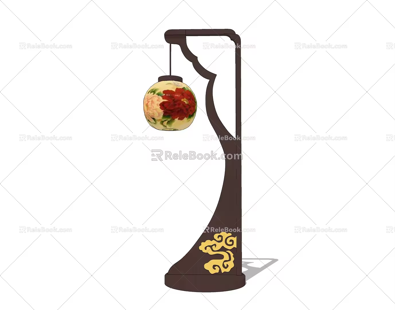 Alien floor lamp 3d model